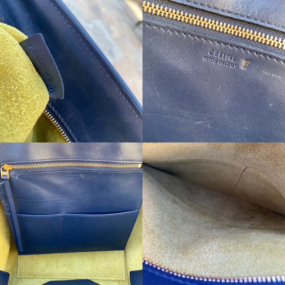 SOLD Celine Small Tie Palmalato Leather Tote - Picture 11 of 15